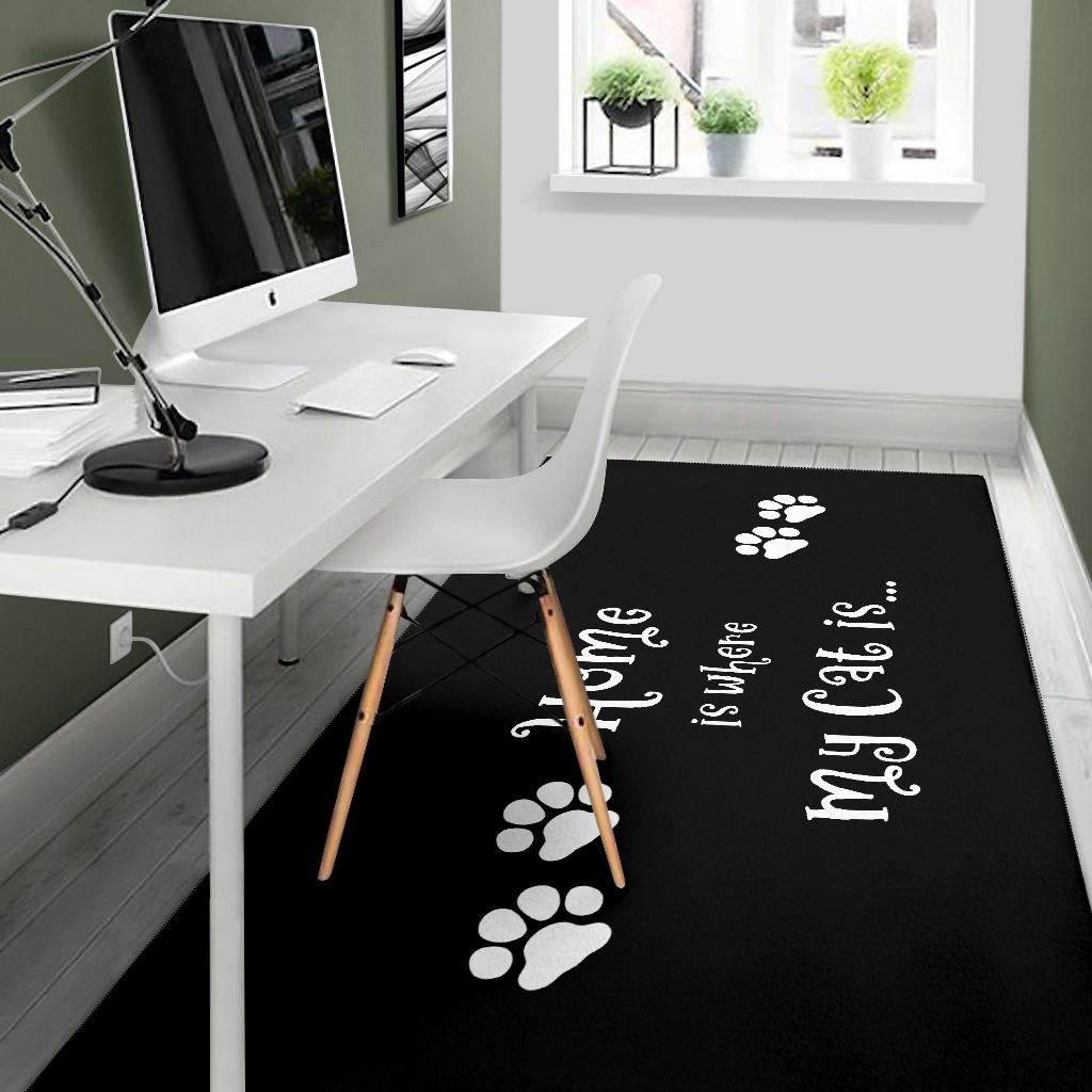 Cat Home Area Rug