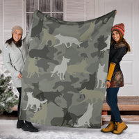 Thumbnail for German Shepherd Camo Blanket