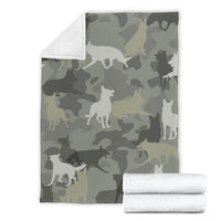 Thumbnail for German Shepherd Camo Blanket