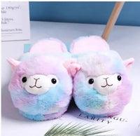 Thumbnail for Fluffy Alpaca Slippers