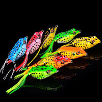 Thumbnail for Frog Lure Soft Tube Bait Plastic Fishing Lure with Fishing Hooks