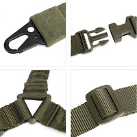 Thumbnail for Heavy Duty Tactical Single Point Gun Rifle Sling Adjust & Quick Detach QD Buckle