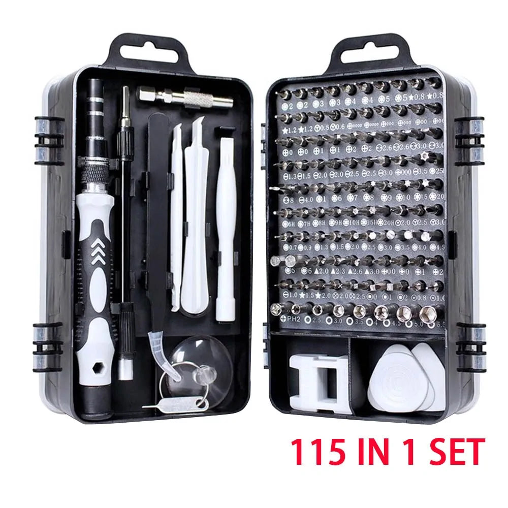 115-in-1 Precision Screwdriver Set for Mobile Phone and Watch Repair