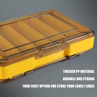 Thumbnail for MEREDITH Fishing Box 12 Compartments Fishing Accessories Lure Hook Boxes Storage Double Sided High Strength Fishing Tackle Box