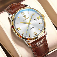 Thumbnail for Leather Men Quartz Luxury Watches