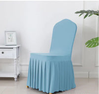 Thumbnail for Wedding Spandex Chair Cover With  Pleated Ruffled  Skirt