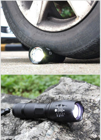 Thumbnail for Super-Bright 90000LM LED Tactical Flashlight 5 Modes Zoomable Torch Searchlight