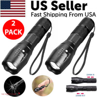 Thumbnail for Super-Bright 90000LM LED Tactical Flashlight 5 Modes Zoomable Torch Searchlight