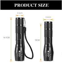 Thumbnail for Super-Bright 90000LM LED Tactical Flashlight 5 Modes Zoomable Torch Searchlight