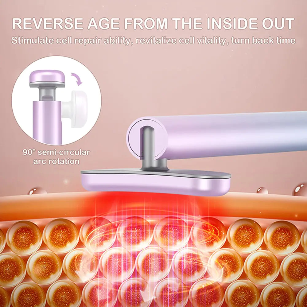 Face Massage Red Light Therapy Wand