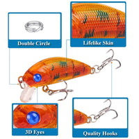 Thumbnail for 1 Piece Minnow Fishing Lure