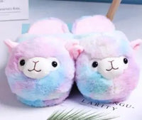 Thumbnail for Fluffy Alpaca Slippers