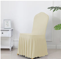 Thumbnail for Wedding Spandex Chair Cover With  Pleated Ruffled  Skirt