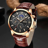 Thumbnail for 2023 New Mens Watches LIGE Top Brand Luxury Leather Casual Quartz