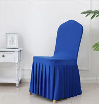 Thumbnail for Wedding Spandex Chair Cover With  Pleated Ruffled  Skirt