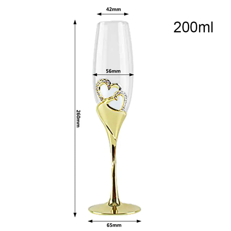 Crystal Wedding Champagne Glasses