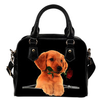 Thumbnail for Golden Retriever Rose Zipper