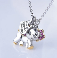 Thumbnail for Women Necklace Blue Cute Elephant Necklace Fashion Cartoon Animal Necklaces For Kids Necklaces Jewelry Gifts