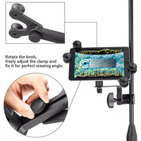 Thumbnail for Compatible with Apple , Neewer 6-11 inches Adjustable Music Mic Microphone Stand Tablet Holder