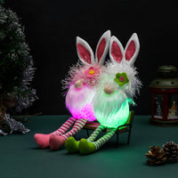 Thumbnail for Cross-Border Cute Rabbit Ears Glowing Faceless Doll Decoration EVA Easter Santa Claus Doll Props