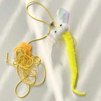 Thumbnail for Cat Toys Simulated Caterpillar Cute Toys Funny Self-hey Interactive Toy Rope Grabbing Mouse Telescopic Hanging Cat Pet Supplies