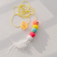 Thumbnail for Cat Toys Simulated Caterpillar Cute Toys Funny Self-hey Interactive Toy Rope Grabbing Mouse Telescopic Hanging Cat Pet Supplies