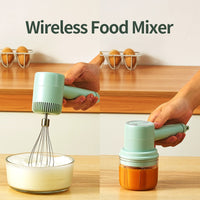 Thumbnail for 2022 New Wireless Portable Electric Food Mixer Hand Blender 3 Speeds High Power Dough Blender Egg Beater Hand Mixer