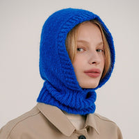 Thumbnail for Women's Knitted Balaclava Collar Bonnet