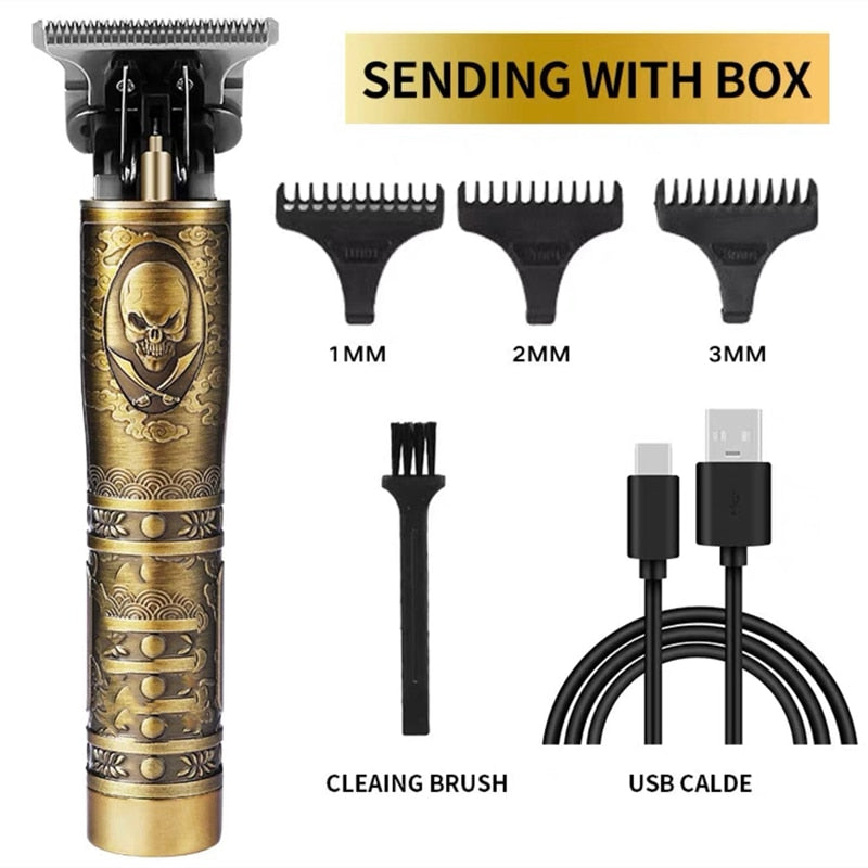 Men's Beard Hair Clipper Designer Random Electric Professional