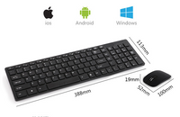 Thumbnail for Compatible With Wireless Keyboard And Mouse Set HK-06 Notebook Keyboard