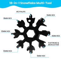 Thumbnail for 18 in 1 Portable Snowflake Multi Tool