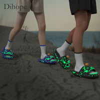 Thumbnail for Graffiti Unisex Luminous Flip Flops