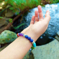 Thumbnail for Align Yourself 7 Chakra Healing Crystals Bracelet