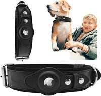 Thumbnail for Genuine Leather Airtag Heavy Duty Dog Collar