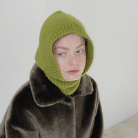 Thumbnail for Women's Knitted Balaclava Collar Bonnet