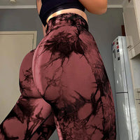 Thumbnail for Seamless Tie Dye Leggings