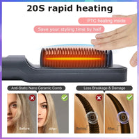 Thumbnail for Electric Heat Comb Straightener Curler