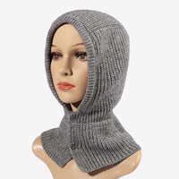 Thumbnail for Women's Knitted Balaclava Collar Bonnet