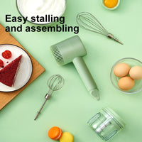 Thumbnail for 2022 New Wireless Portable Electric Food Mixer Hand Blender 3 Speeds High Power Dough Blender Egg Beater Hand Mixer