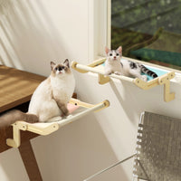 Thumbnail for Mewoofun Sturdy Cat Window Perch Wooden Assembly Hanging Bed Cotton Canvas Easy Washable Multi-Ply Plywood Hot Selling Hammock