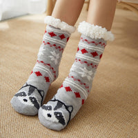 Thumbnail for Women's Fuzzy Slipper Socks