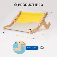 Thumbnail for Mewoofun Sturdy Cat Window Perch Wooden Assembly Hanging Bed Cotton Canvas Easy Washable Multi-Ply Plywood Hot Selling Hammock