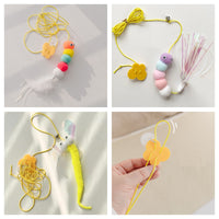 Thumbnail for Cat Toys Simulated Caterpillar Cute Toys Funny Self-hey Interactive Toy Rope Grabbing Mouse Telescopic Hanging Cat Pet Supplies